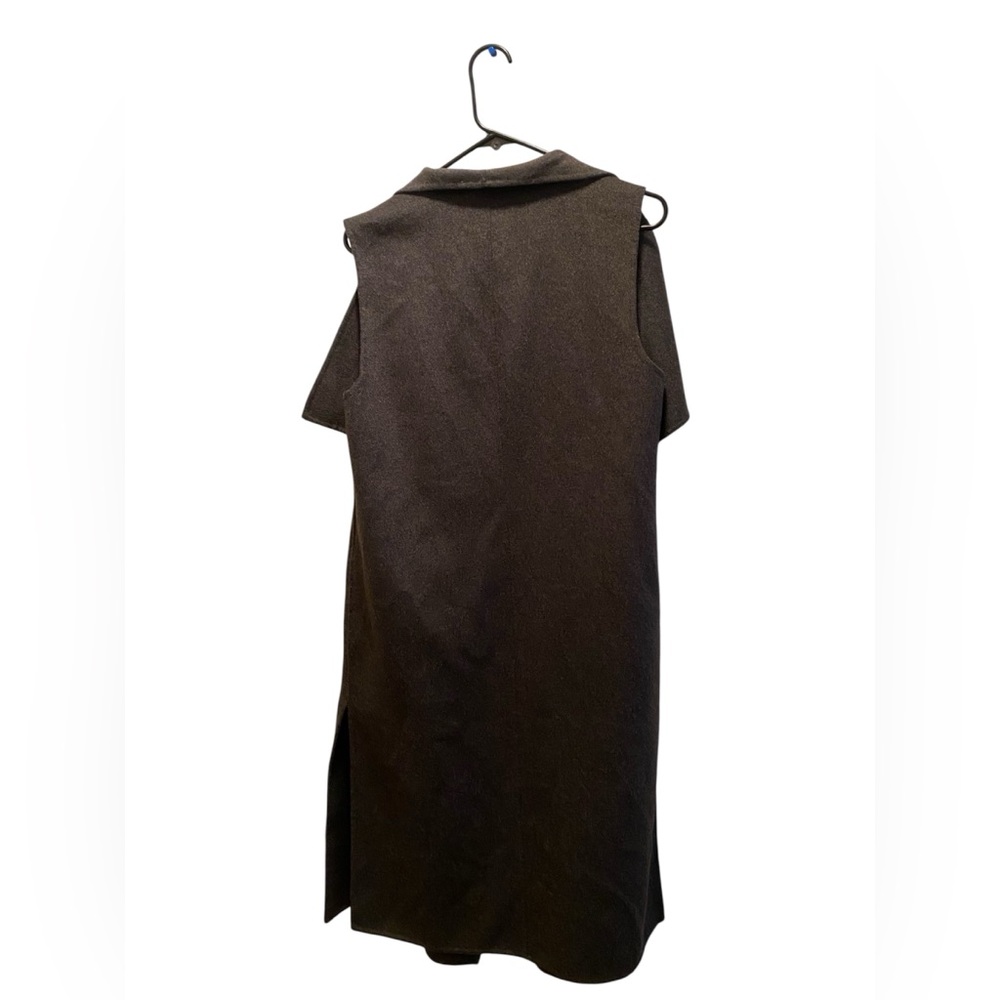 Michael Kors long wool blend vest with pockets - Picture 3 of 6
